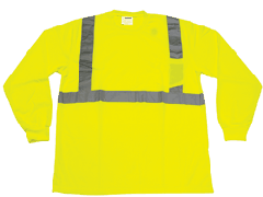 Class 2 Safety Green Long Sleeve T-Shirt